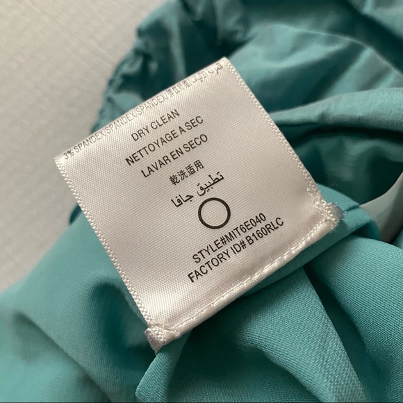 BCBG Ruched Sides Bow Dress in Blue Surf - Picture 8 of 10